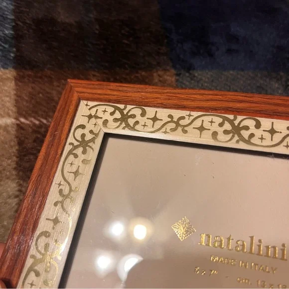 Natalini italian Brown and Cream Photo Frame - Picture 4 of 8